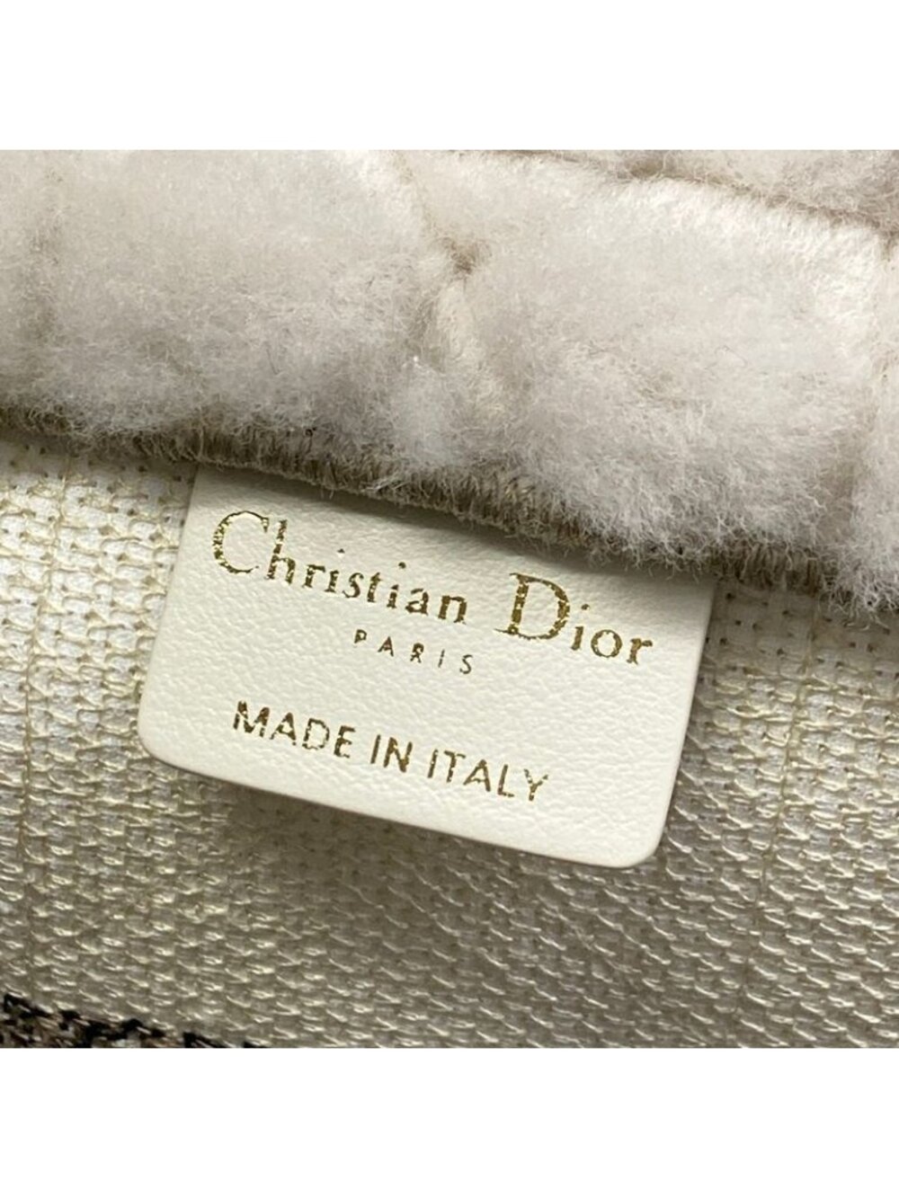 Dior Tote Book Midi Vintage Small Ivory Beige Black - Picture 11 of 15